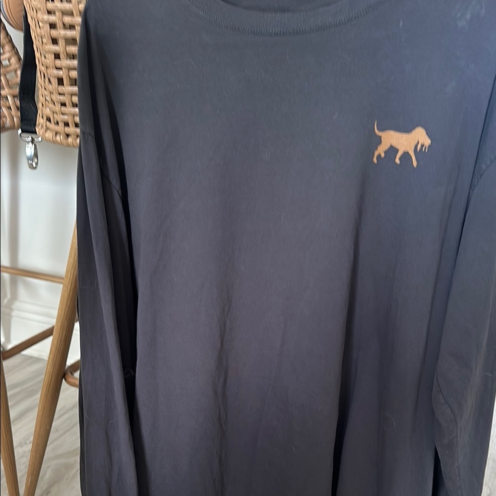 Back Down South- Black Long Sleeve Shirt with Dog Logo